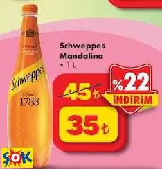 SCHWEPPES MANDALİNA 1 L SCHWEPPES MANDALİNA 1 L